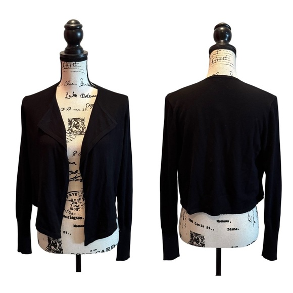 Express Cardigan Sweater Open Front Black Size Small NWT Lightweight - Picture 8 of 8